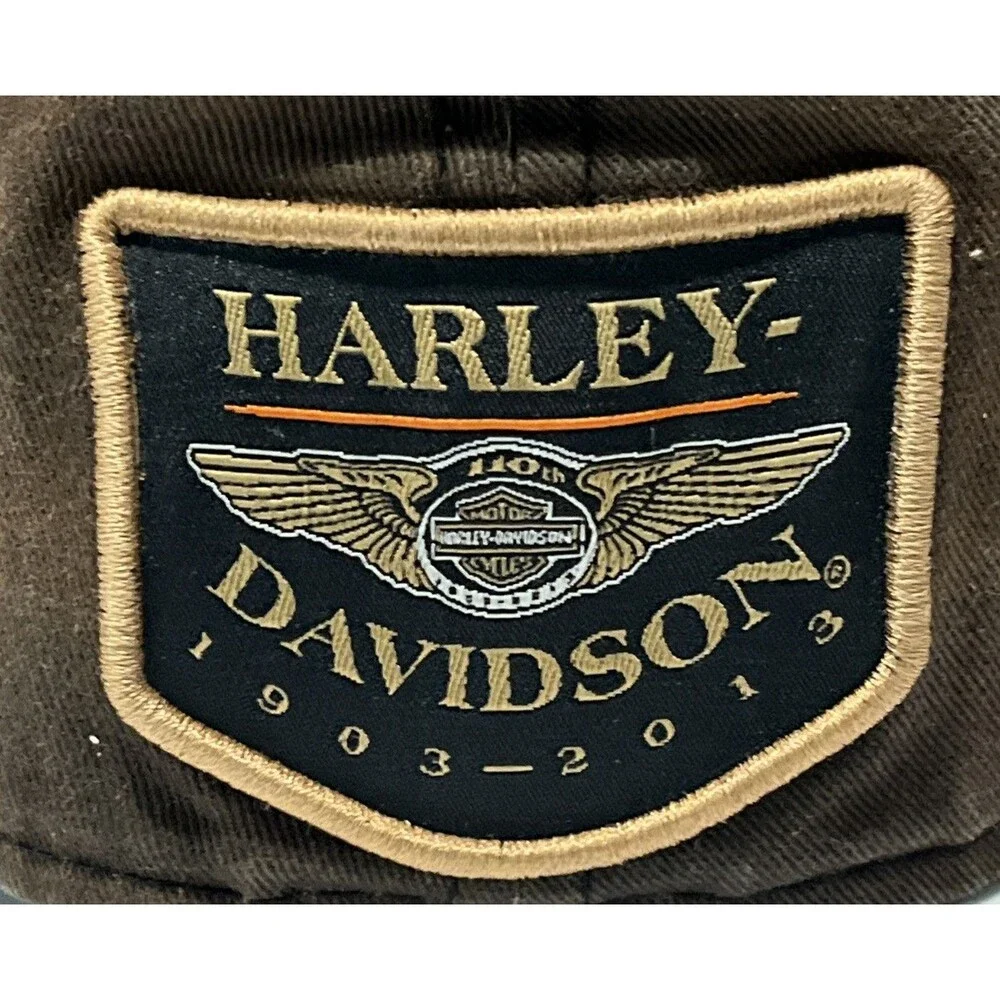 Harley Davidson Vintage Look New ERA 110 Years Of Great Motorcycles  Hat 7 1/4